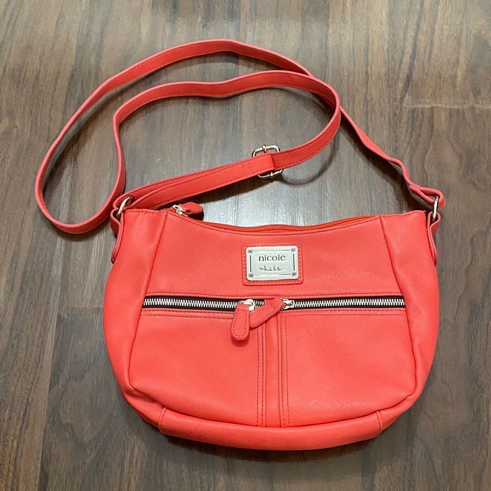 Nicole Miller Pink Crossbody Bag